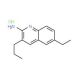 2-Amino-6-ethyl-3-propylquinoline hydrochloride (CAS 1169992-83-9) - chemical structure image