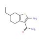 2-Amino-6-ethyl-4,5,6,7-tetrahydro-1-benzothiophene-3-carboxamide - chemical structure image