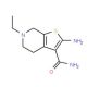 2-Amino-6-ethyl-4,5,6,7-tetrahydro-thieno[2,3-c]-pyridine-3-carboxylic acid amide - chemical structure image