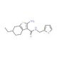 2-Amino-6-ethyl-N-(2-furylmethyl)-4,5,6,7-tetrahydro-1-benzothiophene-3-carboxamide - chemical structure image