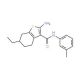 2-Amino-6-ethyl-N-(3-methylphenyl)-4,5,6,7-tetrahydro-1-benzothiophene-3-carboxamide - chemical structure image