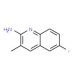 2-Amino-6-fluoro-3-methylquinoline (CAS 203506-28-9) - chemical structure image