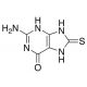 2-Amino-6-hydroxy-8-mercaptopurine (CAS 6324-72-7) - chemical structure image