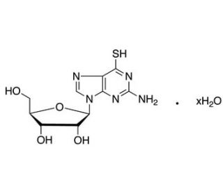 2-Amino-6-mercaptopurine-9-D-riboside (CAS 345909-25-3 ) - chemical structure image