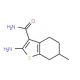 2-Amino-6-methyl-4,5,6,7-tetrahydro-benzo[b]thiophene-3-carboxylic acid amide (CAS 95211-68-0) - chemical structure image