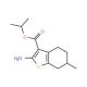 2-Amino-6-methyl-4,5,6,7-tetrahydro-benzo[b]thiophene-3-carboxylic acid isopropyl ester - chemical structure image