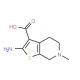 2-Amino-6-methyl-4,5,6,7-tetrahydro-thieno[2,3-c]pyridine-3-carboxylic acid - chemical structure image