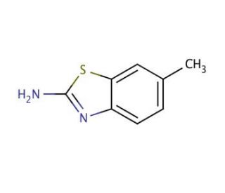 2-Amino-6-methylbenzothiazole (CAS 2536-91-6) - chemical structure image