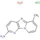 2-Amino-6-methyldipyrido[1,2-a:3′,2′-d]imidazole hydrochloride (CAS 210049-10-8) - chemical structure image