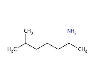 2-Amino-6-methylheptane (CAS 543-82-8) - chemical structure image