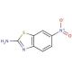 2-Amino-6-nitrobenzothiazole (CAS 6285-57-0) - chemical structure image