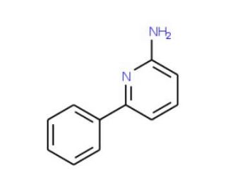 2-Amino-6-phenylpyridine (CAS 39774-25-9) - chemical structure image