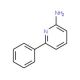 2-Amino-6-phenylpyridine (CAS 39774-25-9) - chemical structure image