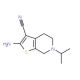 2-amino-6-(propan-2-yl)-4H,5H,6H,7H-thieno[2,3-c]pyridine-3-carbonitrile (CAS 26830-40-0) - chemical structure image
