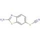 2-Amino-6-thiocyanatobenzothiazole (CAS 7170-77-6) - chemical structure image