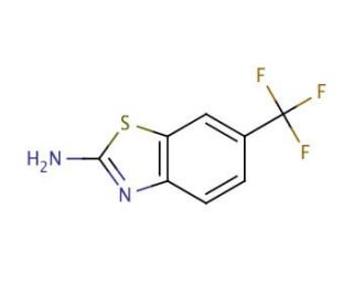 2-Amino-6-(trifluoromethyl)benzothiazole (CAS 777-12-8) - chemical structure image
