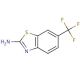 2-Amino-6-(trifluoromethyl)benzothiazole (CAS 777-12-8) - chemical structure image