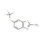 2-Amino-6-(trifluoromethylthio)benzothiazole (CAS 326-45-4) - chemical structure image