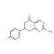 2-Amino-7-(4-fluorophenyl)-7,8-dihydroquinazolin-5(6H)-one - chemical structure image