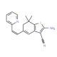 2-Amino-7,7-dimethyl-5-(2-pyridin-2-yl-vinyl)-6,7-dihydro-benzo[b]thiophene-3-carbonitrile - chemical structure image