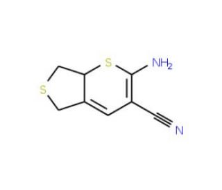 2-amino-7,7a-dihydro-5H-thieno[3,4-b]thiopyran-3-carbonitrile - chemical structure image