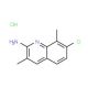 2-Amino-7-chloro-3,8-dimethylquinoline hydrochloride (CAS 1172753-25-1) - chemical structure image