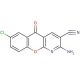 2-Amino-7-chloro-5-oxo-5H-[1]benzopyrano[2,3-b]pyridine-3-carbonitrile (CAS 68302-10-3) - chemical structure image