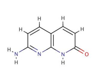 2-Amino-7-hydroxy-1,8-naphthridine (CAS 1931-44-8) - chemical structure image