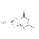 2-Amino-7-methyl-[1,3,4]thiadiazolo[3,2-a]pyrimidin-5-one (CAS 31737-02-7) - chemical structure image