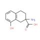 2-Amino-8-hydroxy-1,2,3,4-tetrahydro-naphthalene-2-carboxylic acid (CAS 168628-97-5) - chemical structure image