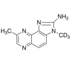 2-Amino-8-methyl-3-(trideuteromethyl)imidazo[4,5-f]quinoxaline (CAS 122457-31-2) - chemical structure image