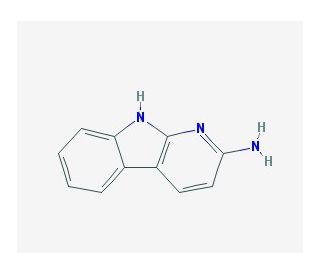 2-Amino-9H-pyrido[2,3-b]indole (CAS 26148-68-5) - chemical structure image