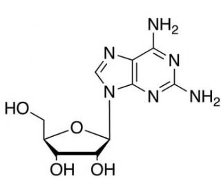 2-Amino Adenosine (CAS 2096-10-8) - chemical structure image