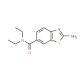 2-Amino-benzothiazole-6-carboxylic acid diethylamide (CAS 333434-07-4) - chemical structure image