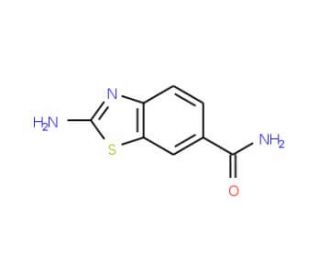 2-Amino-benzothiazole-6-carboxylic acidamide (CAS 111962-90-4) - chemical structure image