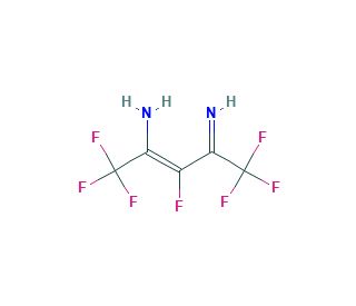 (2-Amino)heptafluoro-4-imino-2-pentene (CAS 77953-70-9) - chemical structure image
