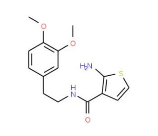2-Amino-N-[2-(3,4-dimethoxyphenyl)ethyl]thiophene-3-carboxamide - chemical structure image