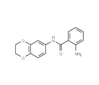 2-Amino-N-(2,3-dihydro-benzo[1,4]dioxin-6-yl)-benzamide - chemical structure image