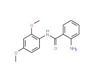 2-Amino-N-(2,4-dimethoxy-phenyl)-benzamide (CAS 93988-27-3) - chemical structure image