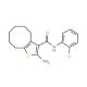 2-Amino-N-(2-chlorophenyl)-4,5,6,7,8,9-hexahydrocycloocta[b]thiophene-3-carboxamide - chemical structure image