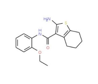 2-Amino-N-(2-ethoxyphenyl)-4,5,6,7-tetrahydro-1-benzothiophene-3-carboxamide - chemical structure image