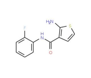 2-Amino-N-(2-fluorophenyl)thiophene-3-carboxamide - chemical structure image