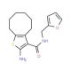 2-Amino-N-(2-furylmethyl)-4,5,6,7,8,9-hexahydrocycloocta[b]thiophene-3-carboxamide - chemical structure image