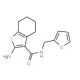 2-Amino-N-(2-furylmethyl)-4,5,6,7-tetrahydro-1-benzothiophene-3-carboxamide - chemical structure image