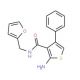 2-Amino-N-(2-furylmethyl)-4-phenylthiophene-3-carboxamide - chemical structure image
