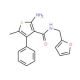 2-Amino-N-(2-furylmethyl)-5-methyl-4-phenylthiophene-3-carboxamide - chemical structure image