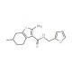 2-Amino-N-(2-furylmethyl)-6-methyl-4,5,6,7-tetrahydro-1-benzothiophene-3-carboxamide - chemical structure image