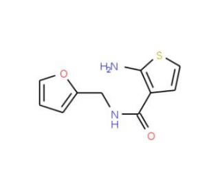 2-Amino-N-(2-furylmethyl)thiophene-3-carboxamide - chemical structure image