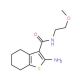 2-amino-N-(2-methoxyethyl)-4,5,6,7-tetrahydro-1-benzothiophene-3-carboxamide - chemical structure image