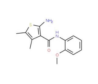 2-Amino-N-(2-methoxyphenyl)-4,5-dimethylthiophene-3-carboxamide - chemical structure image